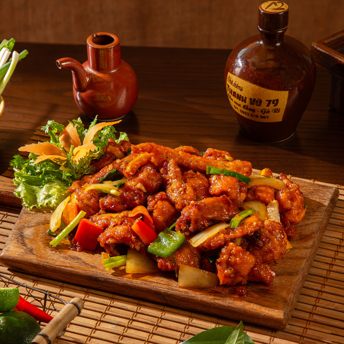 Gà Ri Sốt Mắm Hành